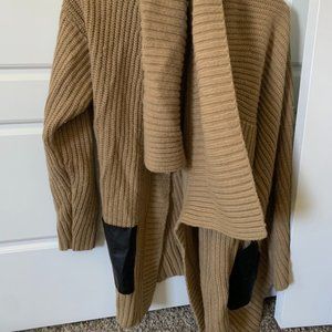 Brown and Leather Sweater